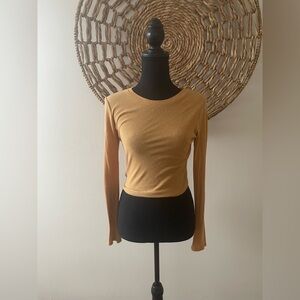 Mustard Long Sleeve Women's Top